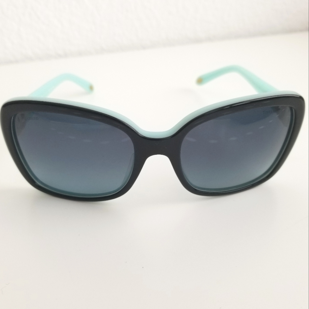 Tiffany TF 4029 Black/Blue Grey Gradient Polarized Sunglasses